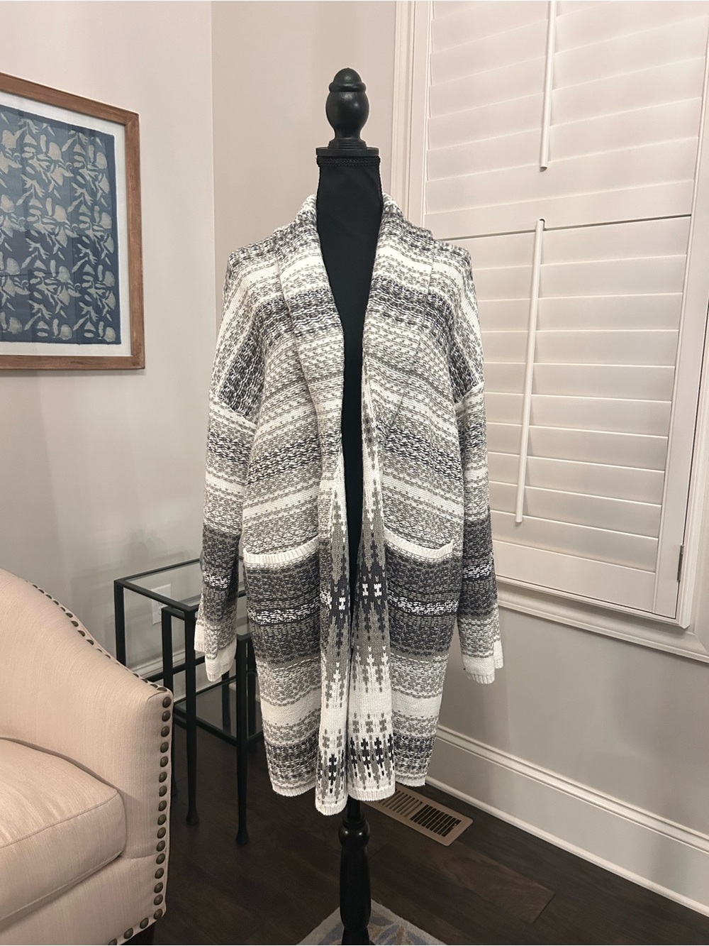Lucky Brand Fairisle Coatigan
